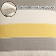 thumbnail image 3 of Modern simple imitation cotton hemp geometric stripe living room sofa pillow case - yellow, 3 of 6