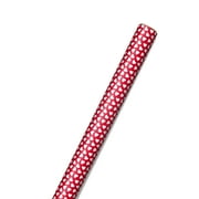 Hallmark Valentine's Day Wrapping Paper with Cut Lines on Reverse, Hearts on Red (25 sq. ft.)