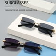 thumbnail image 4 of Frameless Fashionable Sunglasses,European Trendy Cut,Personalized Jelly Colored,Metal Plastic Material,Flexible Frames,Polarized Lenses,Reduces Flare,UV Protection,Suitable for Outdoor Activities, 4 of 8