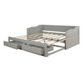 thumbnail image 6 of Harper & Bright Designs Extendable Twin-to-King Daybed with Trundle, Grey, 6 of 15