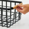 thumbnail image 5 of mDesign Metal Food Organizer Storage Basket - 8 Pack - Matte Black/Natural, 5 of 8