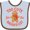 Blue and Chocolate, variant on Inktastic Too Cute for the Naughty List Gingerbread Christmas Boys or Girls Baby Bib