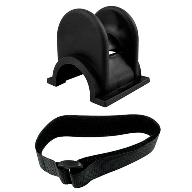 Soporte para caña de pescar, soporte en forma de U, accesorios portátiles para engranajes TPE, negro