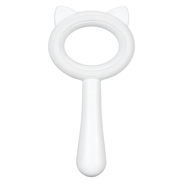 Cepillo multiusos para gatos, de doble cara, para quitar el pelo de mascotas, masajeador, para gatos, perros y mascotas, color blanco