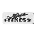 thumbnail image 1 of Fitness Computer Mouse Pad, Grunge Man and Woman Silhouettes Working out Muscles Strong Training Couple, Rectangle Non-Slip Rubber Mousepad Large, 31" x 12" Gaming Size, Black and White, by Ambesonne, 1 of 2