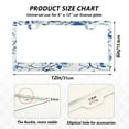 thumbnail image 3 of 2-Pack Aluminum License Plate Frame with 2 Holes for GM License Plate Cover with Free Screws Blue Floral Designs, 3 of 8