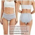 thumbnail image 5 of 5 piezas de ropa interior menstrual para mujer, bragas de algodón a prueba de fugas, calzoncillos, 5 of 5