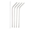 thumbnail image 2 of para beber de material acero inoxidable 304 reutilizables de 4 piezas, curvadas para tazas con cepillo, lavables, fáciles de limpiar Cola Pajitas de acero inoxidable, 2 of 8