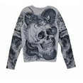thumbnail image 2 of YMX by Yellowman Boy's Long Sleeve Rain King of the Dead Tattoo Tee, XS, 2 of 5