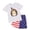 a49-Purple, variant on KPOPLK Girls Summer 2Pcs Outfits Set Clothing Short Sleeve Rainbow Stripe Embroidery and Elastic Waist Shorts Clothes(3-4 Years,Dark Purple)