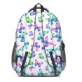 thumbnail image 3 of Butterfly and Green Purple Pattern Cute School Backpack Bag with Padded Back and Adjustable Shoulder Straps 16.9 X 12.6 X 5.9 Inches, 3 of 5
