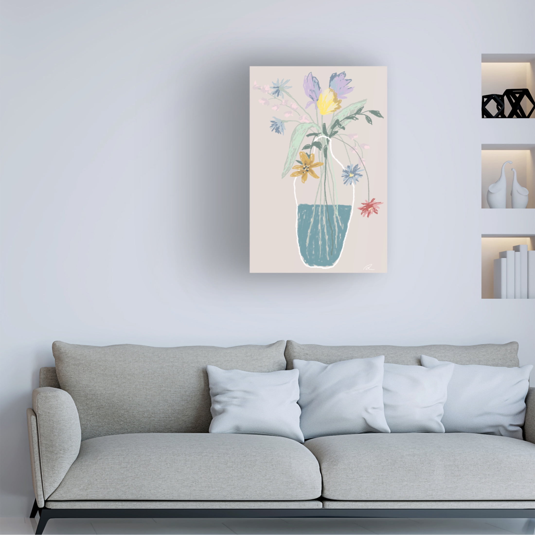 Trademark Fine Art Pictufy Studio Flower Bouquet Canvas Wall Art