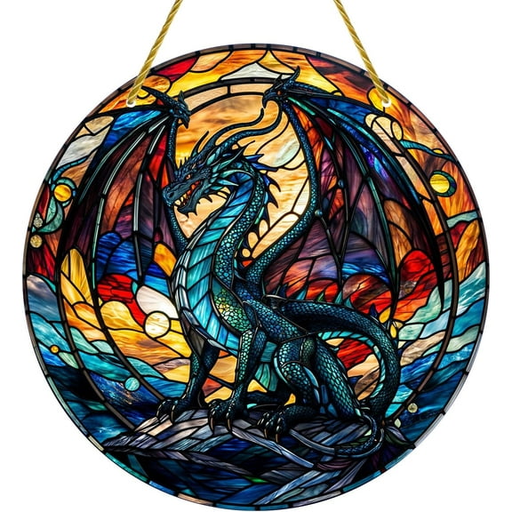 AatoeaX Epic Dragon Acrylic Hanging - Fantasy - themed, Majestic for Medieval Spaces, Game Room Decor [Dragon, Acrylic Hanging, Fantasy - themed, Majestic, Medieval, Game Room Decor]