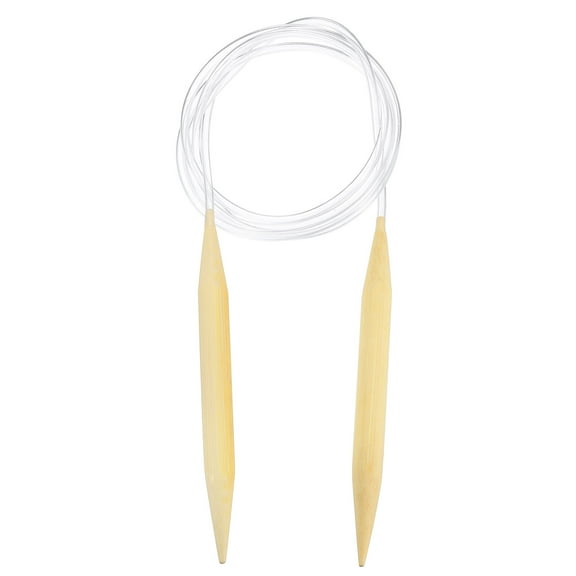 US Size 17 Circular Knitting Needles 60 Inch / 152cm Round Wooden Needle for Handmade Projects DIY Knitting Blankets Socks Hats Sweaters