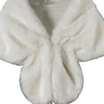 thumbnail image 5 of XMMSWDLA Womens Faux Fur Collar Shawl Faux Fur Scarf Wrap Evening Cape for Winter Coat White Pashmina Shawls and Wraps, 5 of 5