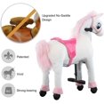 thumbnail image 6 of Uenjoy Kids Riding Horse Unicorn for Kids Plush Ride ons Toy White, 6 of 8