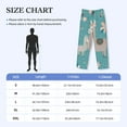 thumbnail image 4 of Honiee Teal Mama Llama for men - a sleek fusion of Straight Pajama Pants, versatile Lounge Pants, and cozy Sleepwear, all rolled into one-Large, 4 of 6