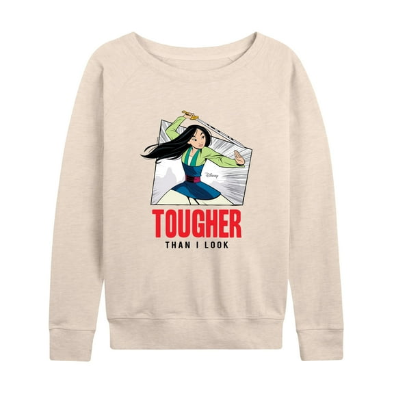 Disney Mulan - Tougher Than I Look - Women's Lightweight French Terry Long Sleeve Shirt