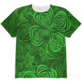 thumbnail image 1 of St Patricks Day Trippy Irish Clover Field All Over Youth T Shirt Multi YSM, 1 of 2