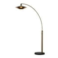 thumbnail image 3 of Rancho Mirage 1 Light Arc Floor Lamp - 86 Weathered Brass finish Matte Black, 3 of 10