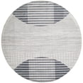thumbnail image 4 of Nourison Astra Machine Washable Mid-Century Modern Ivory Blue 7'10" x Round Area Rug (8 Round), 4 of 9