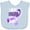 AE-Light Blue, variant on Inktastic I Wear Purple for My Aunt Lupus Awareness Boys or Girls Baby Bib