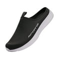 thumbnail image 3 of Womens Mens Breathable Mesh Slip on Mules Walking Sneakers Open Back Knit Non Slip Flats Shoes, 3 of 4