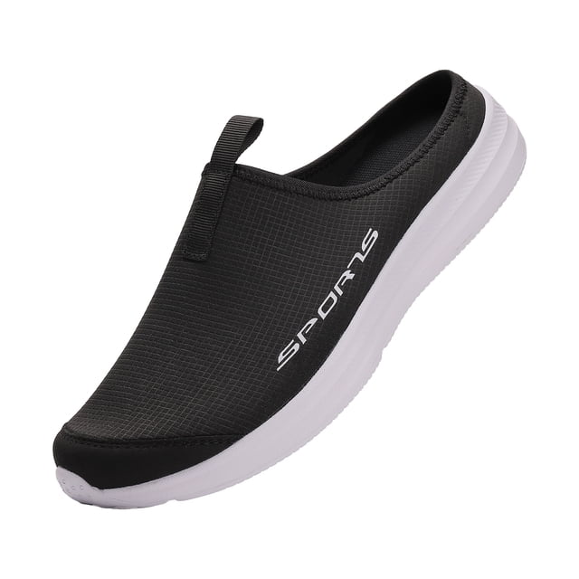 DXOUPM Mens Slip on Shoes Closed Toe Lightweight Walking Shoes Breathable Slippers Going Out