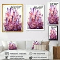 thumbnail image 4 of Designart "Essence of Pink Amethyst Geode I" Landscapes Framed Wall Art - Traditional Pink Stone Geode Entryway Framed Wall Art, 4 of 6