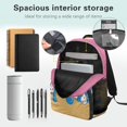 thumbnail image 5 of Yuyamidu Baseball Backpack & Lunchbox Set Girls Bookbag and Lunch Box Age 8-10 Ice Cream Book Bags with Pencil Bag Pencil Case Water Bottle Sling Bag 4 in 1 Middle Schoolbag for Kids, 5 of 8