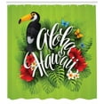 thumbnail image 3 of Ambesonne Aloha Shower Curtain, Hawaiian Floral Illustration, 69"Wx70"L, Multicolor, 3 of 3