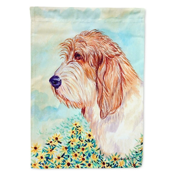 Carolines Treasures 7229-FLAG-PARENT Petit Basset Griffon Vendeen Flag  multicolor