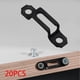 thumbnail image 3 of Conector Invisible Zulema 20 Unids Sujetadores Tornillo Gabinete Armario Cocina Oficina, 3 of 8