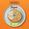 thumbnail image 3 of Thomas' Onion Bagels, 6 count, 9g Protein, Kosher Bagels, 20 oz Bag, 3 of 8