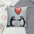 thumbnail image 2 of COMIO  Penguin Pillow Covers, Valentines Pillow Covers ,Couple Gifts,Love is Hanging Out Together Pillowcases,Couples Pillowcases,Gifts for Girlfriend,Penguin Gifts,Valentines Day Gifts, 2 of 5