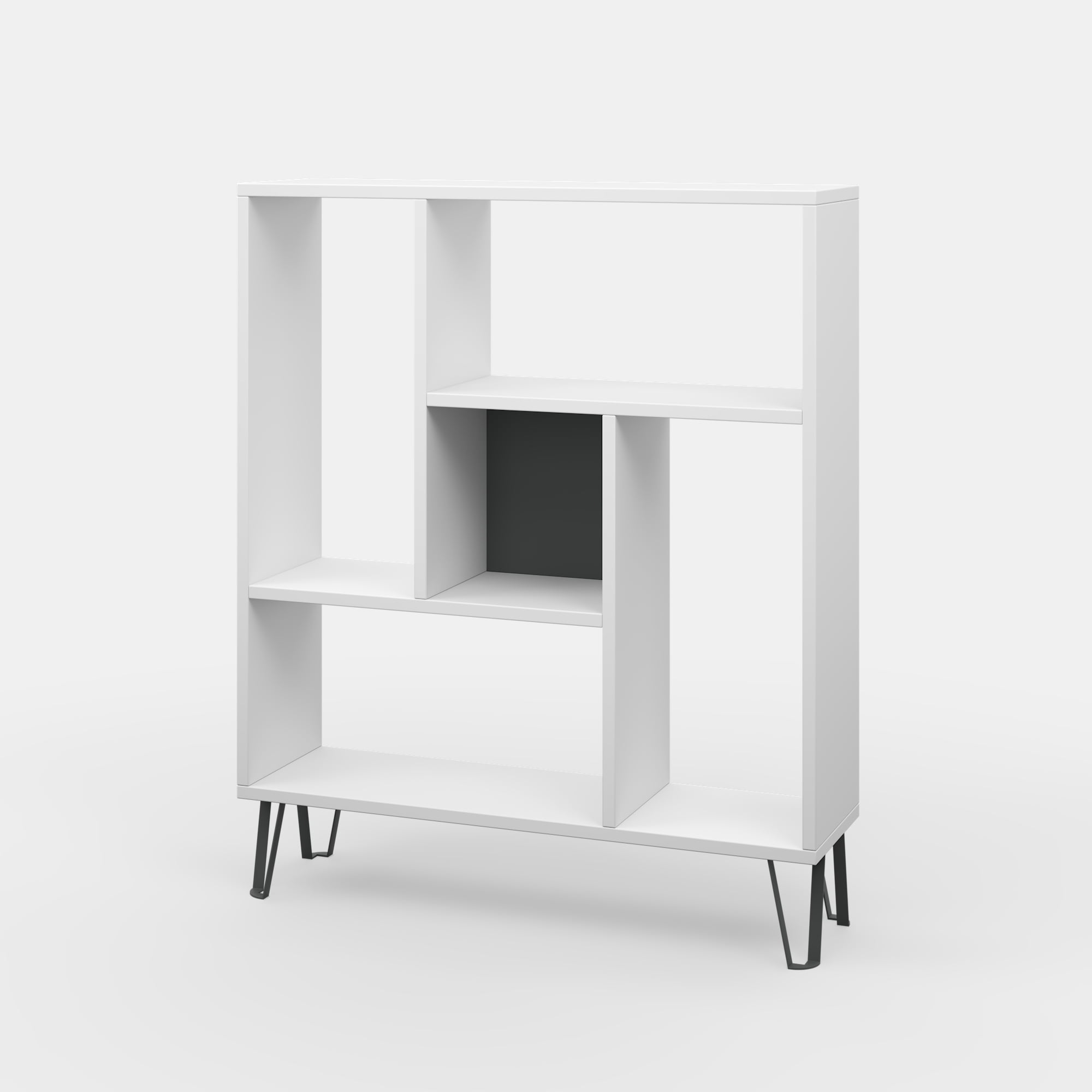 Ada Home Décor Arven 3 Tier Bookcase, White