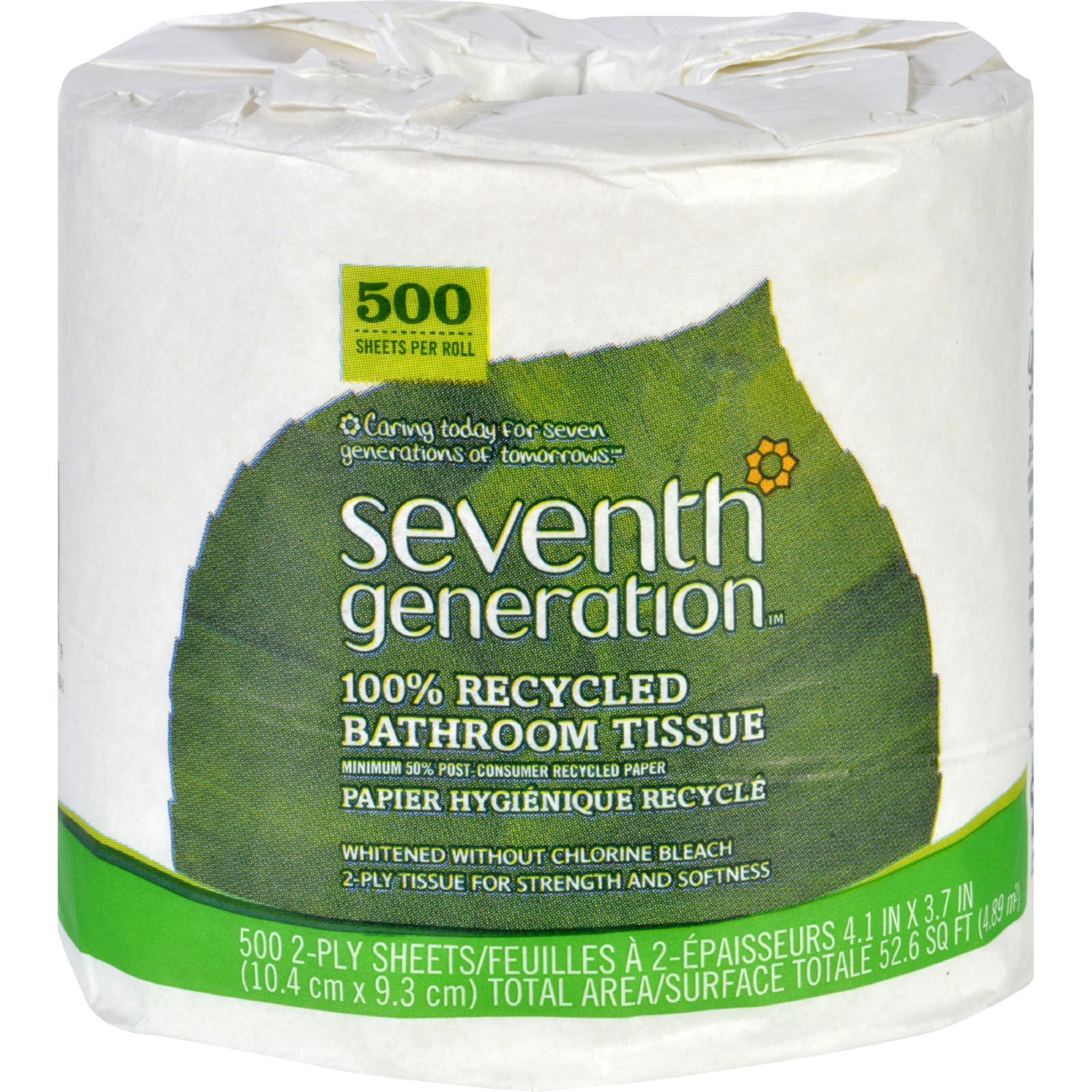 White 2-Ply Tissue Details about   15 Rolls Toilet Paper 500 Sheets Standard Size Roll 