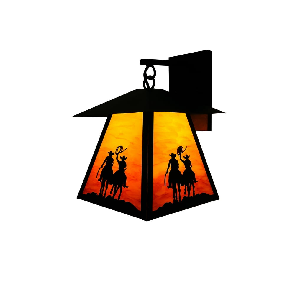Design House 554691 Cowboys in Sunset Rustic Dimmable Indoor/Outdoor