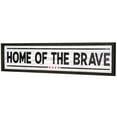 thumbnail image 2 of American Art Decor Home Of The Brave Wood Novelty Wall Sign - 36" x 8", 2 of 6