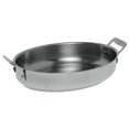 thumbnail image 5 of Bon Chef Cucina Handled Pan Collection 2 1/2 qt Oval Stainless Steel Au Gratin Pan - 12"L x 8 7/8"W x 1 1/2"H, 5 of 6