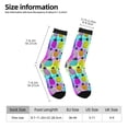 thumbnail image 4 of Goofa Graffiti Pineapples Printed Men's Crew Socks, Soft Durable Breathable Moisture-Wicking with Odor Control Cotton socks, 4 of 9