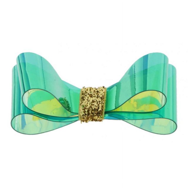 AMLESO Femmes Filles Barrettes à Nœud Papillon Pinces à Cheveux à Nœud Pinces à Nœud pour Cheveux Couvre-Chef Vert