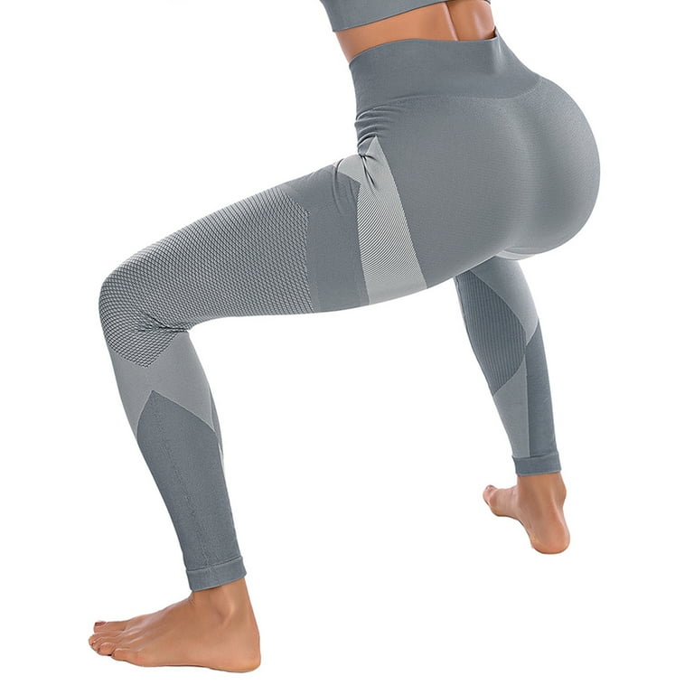 Women's Seamless Leggings Gym Scrunch Seamless High Waist Tummy Control  Workout Yoga Pants Gym Run Legging 