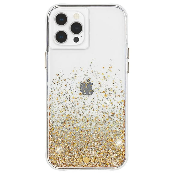 Case-Mate - TWINKLE OMBRE - Case for iPhone 12 and iPhone 12 Pro (5G) - 10 ft Drop Protection - 6.1 inch - Gold Casemate