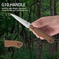 thumbnail image 5 of THRWCLUB 3.2" Camping Fixed Blade Knife, 420C Steel with G10 Handle, Kydex Sheath & Clip, 5 of 8