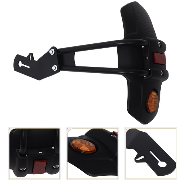 YSNOOWE Accesorio De Motocicleta Negro Con Guardabarros Trasero Ajustable De Plástico E Hierro Profesional