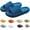 Navy Blue, variant on Cloud Slides Slippers for Women/Men，Summer Beach Eva Soft Platform Sole Lightweight Pillow Sandals Leisure Indoor Bathroom Anti-slip Shower Couples Shoes