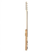 Fithood Fretless Electric Bass Guitar Full Size 4 String for experienced Bass Players Cord Wrench Tool Burlywood