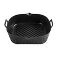 thumbnail image 2 of Olla De Freidora De Aire De Silicona Air Fryer - Olla de silicona reutilizable antiadherente para hornear en familia (negro cuadrado), 2 of 6