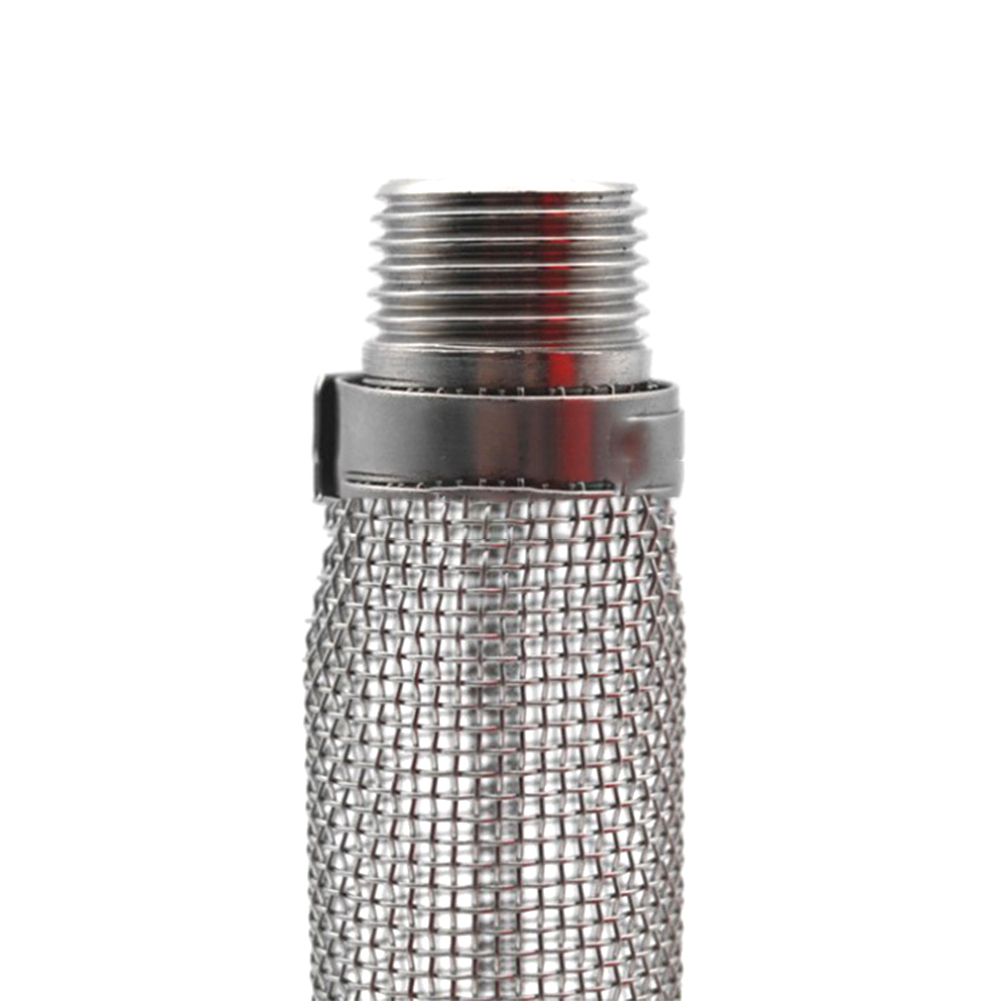 3-Pack Stainless Steel Bazooka Kettle Screens - 1" Diameter X 11" Homebrew Filter Tubes | 1/2" NPT Thread